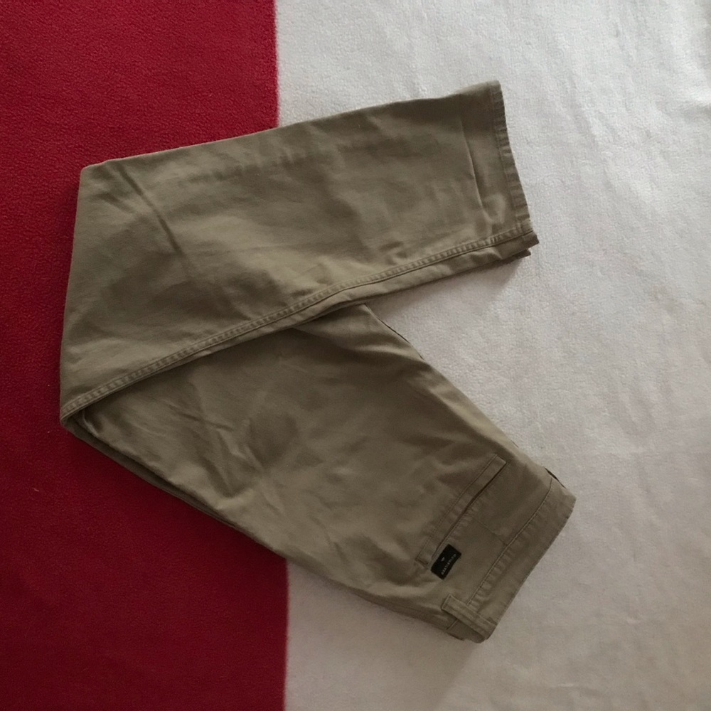 Quiksilver regular fit khaki pants.
